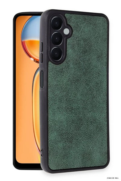 New Face ZNGZRMLL غطاء جلدي لهاتف Galaxy A56 - (173536) أخضر داكن