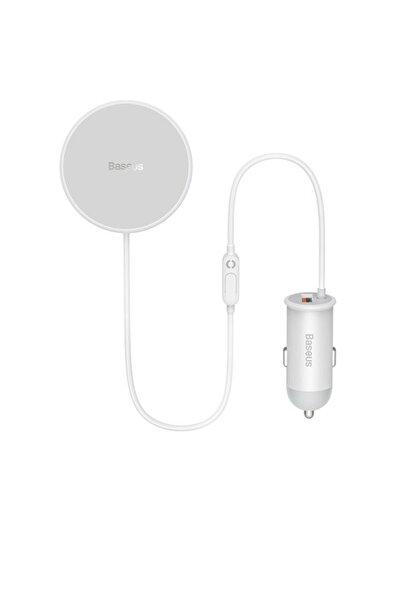 Baseus Incarcator auto wireless cu suport MagSafe 15W pentru aerisire + USB-A...