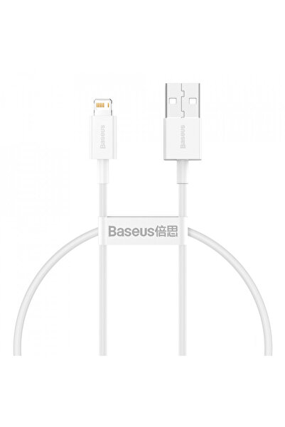 Baseus Cablu USB - Lightning 2.4A, 1 m White (CATLYS-02)