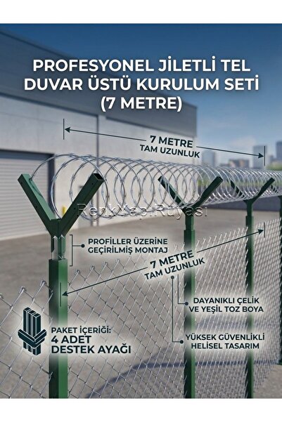 RENK YAPI RÜYASI 4 ADET V ŞEKİLLİ JİLETLİ TEL UZATMA KOLU HELEZONİK JİLETLİ T...