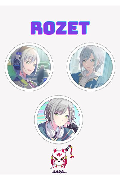 Hara Company Project SEKAI Hinomori Shiho Rozet Seti / Çanta Süsü 3’lü