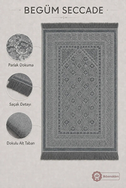 İlkbenaldim Begüm Woven Prayer Rug with Fringes and Textured Bottom Base |   ...