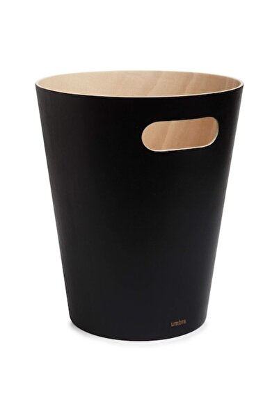 umbra Coș de gunoi din lemn, 7,5 l negru/maro-445092