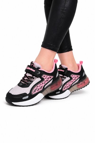 Jagulep Airfile Balon – Pantofi sport pentru copii cu talpă groasă, NEGRU - P...
