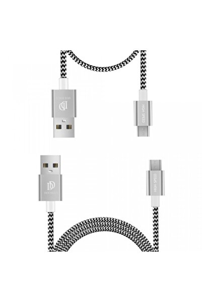 Dux Ducis Σετ 2 καλωδίων δεδομένων και φόρτισης K Two, 1 x Micro USB 100 εκ. ...
