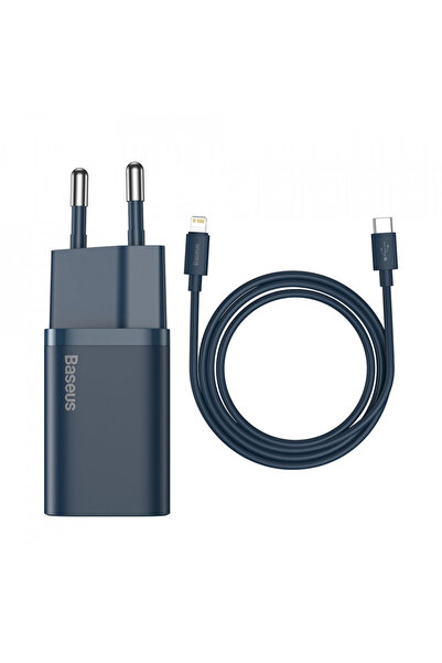 Baseus Incarcator Super Si Quick Charger 1C 20W cu cablu USB-C la Lightning 1...