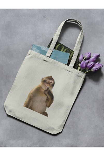 redame Monkey Caps Funny Fun Pinterest Minimalist Text Slogan Cloth Bag Tote Bag