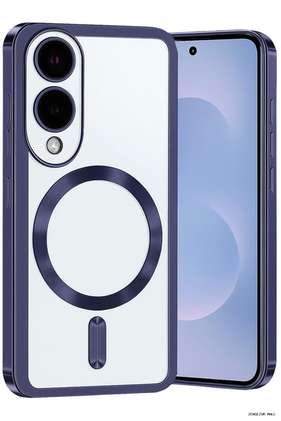 New Face غطاء ZNGZRMLL Galaxy S25 Edge Kross Magneticsafe (171244) - أزرق داكن