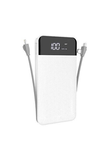 DUDAO 2x USB power bank 10000mAh 2A με ενσωματωμένο καλώδιο 3 σε 1 Lightning ...