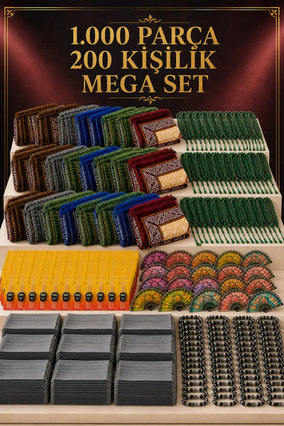 İlkbenaldim 1,000 Pieces 200-Person Mega Hajj Umrah Agent Package – Prayer Ma...