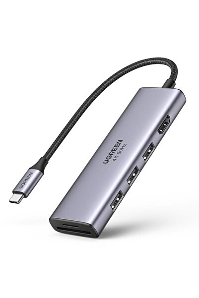 Ugreen Multifunctional USB Type C HUB - 3x USB 3.2 Gen 1 / HDMI 4K 60Hz / SD ...