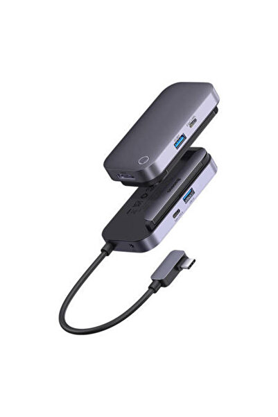 Baseus Hub 4 in 1 Seria PadJoy USB-C la USB 3.0 + HDMI + USB-C PD + mufa de 3...