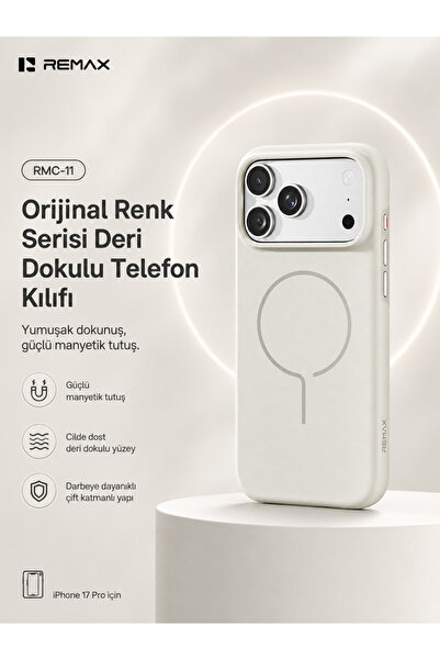 Remax Originalcolor Apple iPhone 17 Pro MagSafe Uyumlu Metal Tuşlu Premium Kı...