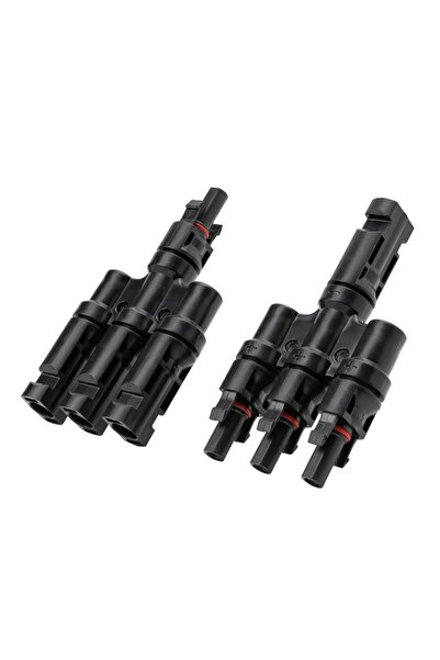 Anker Solix MC4 3-port solar charging connector cable, Black