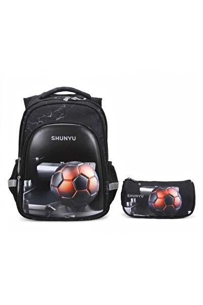 Shuniu Set rucsac școlar ergonomic și penar pentru băieți - Rucsac ortopedic ...