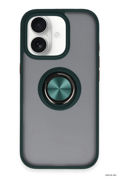 New Face Zngzrmll iPhone 16 Case Montreal Ringed Silicone Cover (180935) - Green