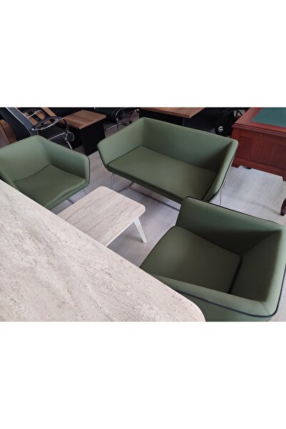 ERDEM KARDESLER OFİS MOBİLYALARI EVA OTURMA GRUBU MİSAFİR SETİ 2+1+1