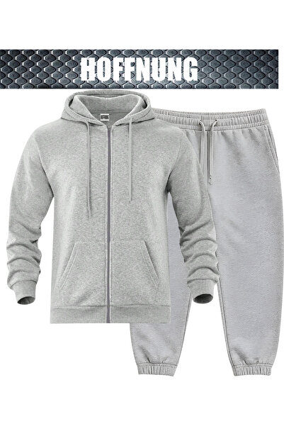 HOFFNUNG Unisex Casual Tracksuit Set Outdoor Full Zip