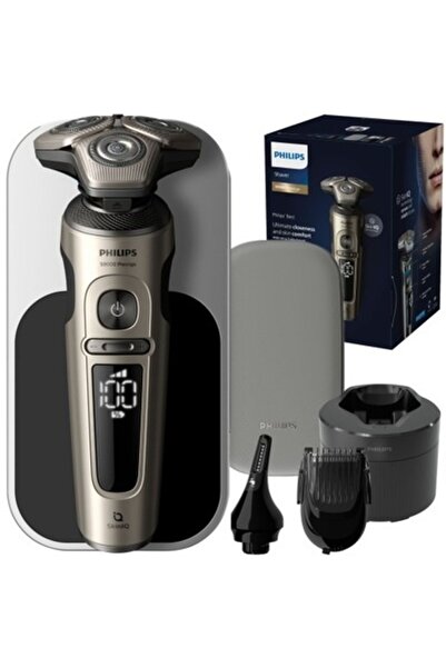 Philips Aparat de ras electric S9976 Seria 9000 pentru bărbați, bază cu 4 car...