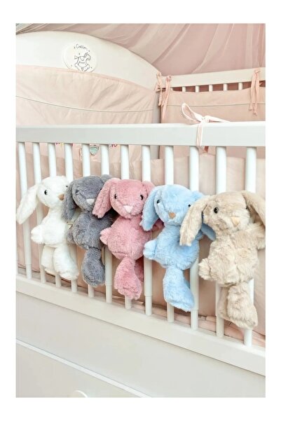 Furkan Toys Hugging & Cuddling Plush Rabbit Figured Toy Curtain Collector, Crib Stroller Bag Accessory