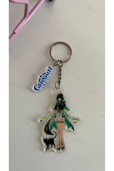 Sakura Konsept Butik Genshin Impact 2D Thick Acrylic Keychain Charm 6-7cm Kaz...