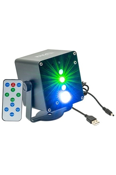 Ibiza Light MINI LASER 160MW + Efect LED RGB 3W