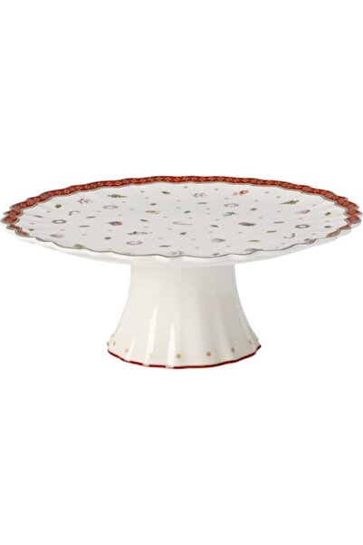 Villeroy & Boch Platou pentru tort Toy's delight cu picior, 28 cm, porțelan, ...