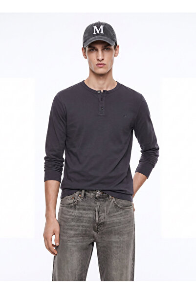 Mustang Antrasit Erkek T-Shirt M6WM-TST1037