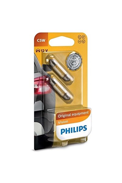 Philips SET 2X BEC AUTO 12V 5W FESTOON VISION