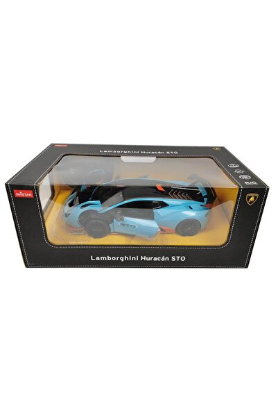 Rastar REMOTE CONTROL CAR LAMBORGHINI HURACAN STO BLUE 1 TO 14 SCALE