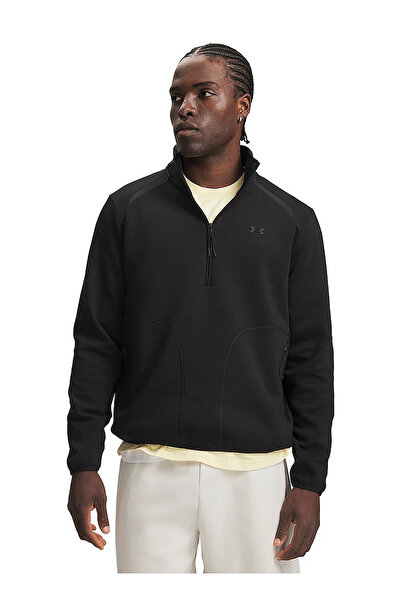 Under Armour 6017023-008 Ua Unstoppable Flc 1/2 Black Men's Sweatshirt