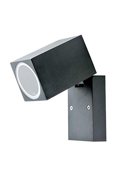 V-TAC LAMPA CU SOCLU GU10 MONTAJ PERETE IP44, NEGRU