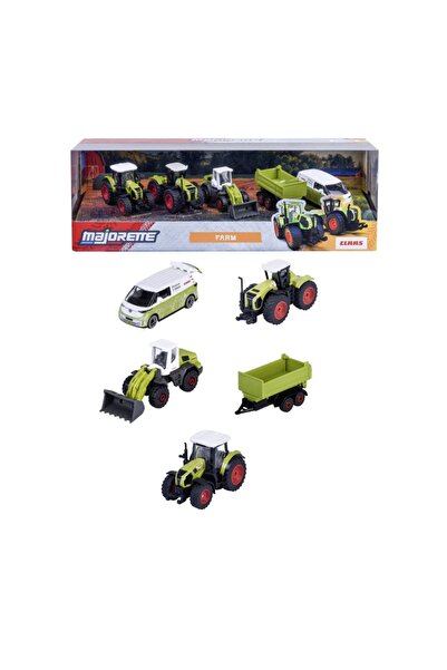 Simba КЛАС ЗА МАЖОРЕТИ КОМПЛЕКТ 5 ВЕХИКУЛИ AGRICOLE METALICE FARM 7.5CM