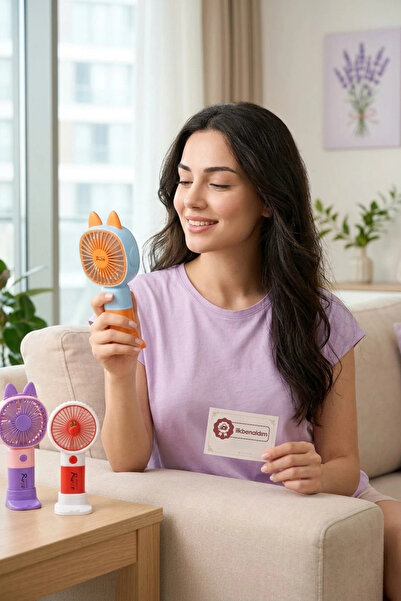 İlkbenaldim Taşınabilir Mini El Fanı Şarjlı Vantilatör