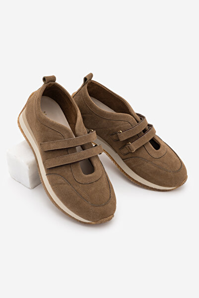 Marjin Women's Suede Mary Jane Double Strap Retro Sneaker Casual Sports Shoes...