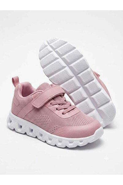Generic Women's Pink Lightweight Sneakers Velcro Strap Casual Walking Shoes