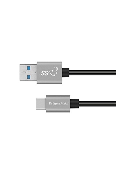 Kruger&Matz Cablu USB - Tip C 10 Gbps 15 W 0.5m