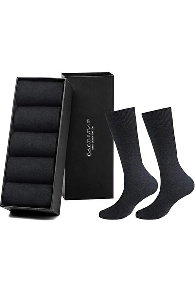 EASELAND Men's Formal Dress Socks Cotton Comfortable Breathable Calf Length S...