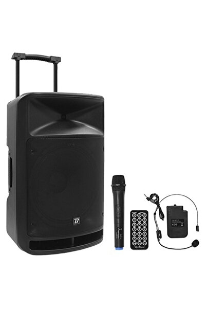 BoomTone DJ BOXA PORTABILA 15''/38CM + TWEETER 350W BT/USB/FM/SD + 2MIC VHF