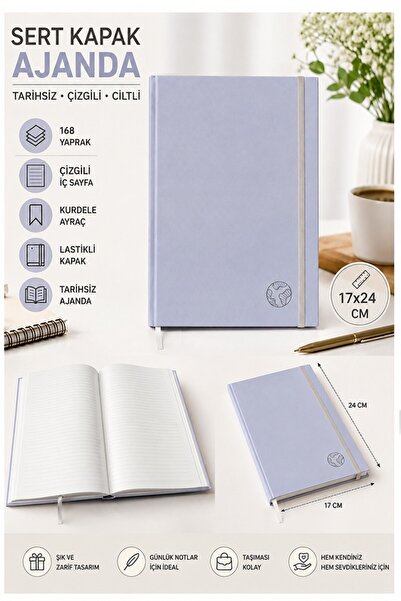Artlantis Quality Undated Agenda Notepad 17X24Cm 1 Piece Lizz Ofs Rubberized ...