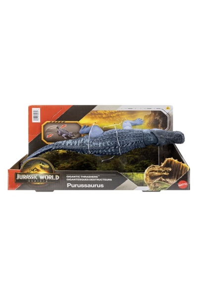 mattel ДЖУРАЗИК УЪРЛД ГИГАНТИЧЕН ДИНОЗАВЪР ПУРУСАУРУС ИНТЕРАКТИВНО ВЪЗРОЖДЕНИЕ