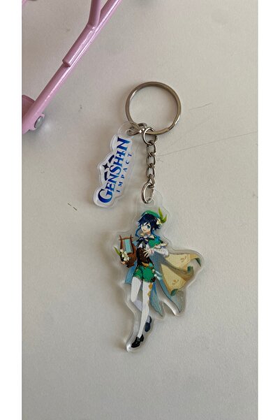 Sakura Konsept Butik Genshin Impact 2D Thick Acrylic Keychain Charm 6-7cm Kaz...
