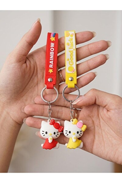 BiTon Toptan 2 Gift Character Figure Keychains – Cute Character Bag and Key O...