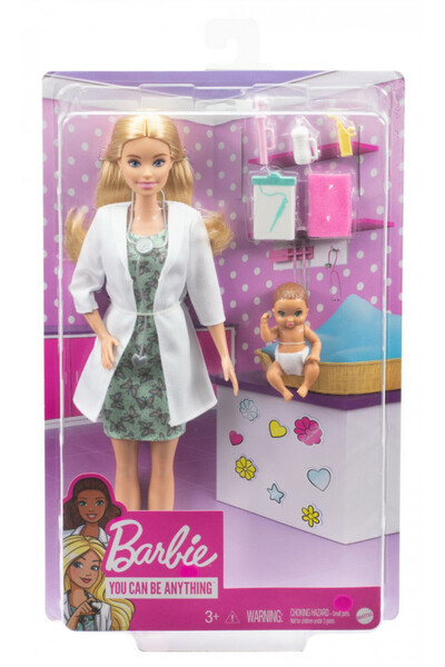 mattel PAPUSA BARBIE DOCTOR PEDIATRU