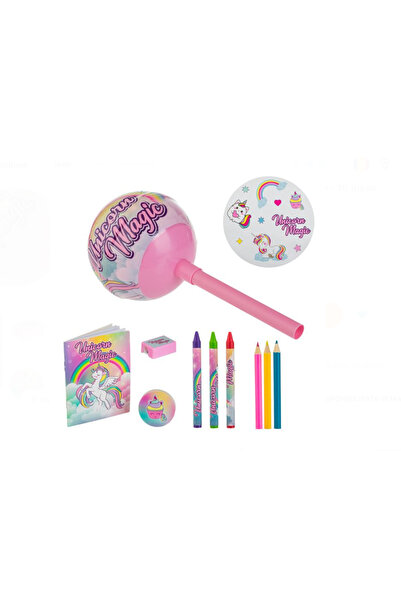 Casuta cu Minuni Set Scoala Lolipop Unicorn - 10 piese