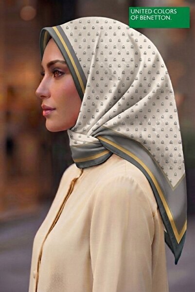 United Colors of Benetton SIENA DESENLİ EŞARP -1033-90*90