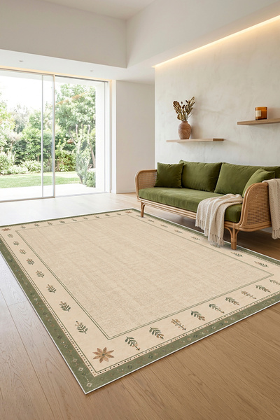 Decomia Home Dijital Kaymaz Modern Desenli Yıkanabilir Salon Halısı Mutfak Halısı Koridor Halısı