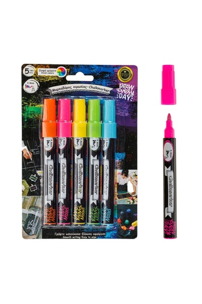 OEM Set markere / carioci pentru scriere creativă, 5 bucăți/piese, 4.8mm – cr...