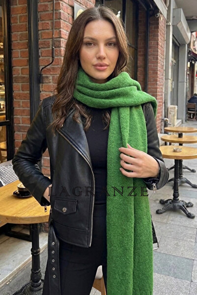LAGRANZE Soft Textured Thick Knitted Long Knitwear Women's Scarf