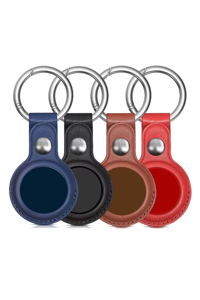 Choice18 1 Set BBBR PU Leather Case for Apple Airtag Protective Case Cover fo...